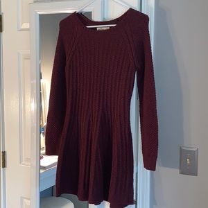 ⭐️maroon knitted dress
